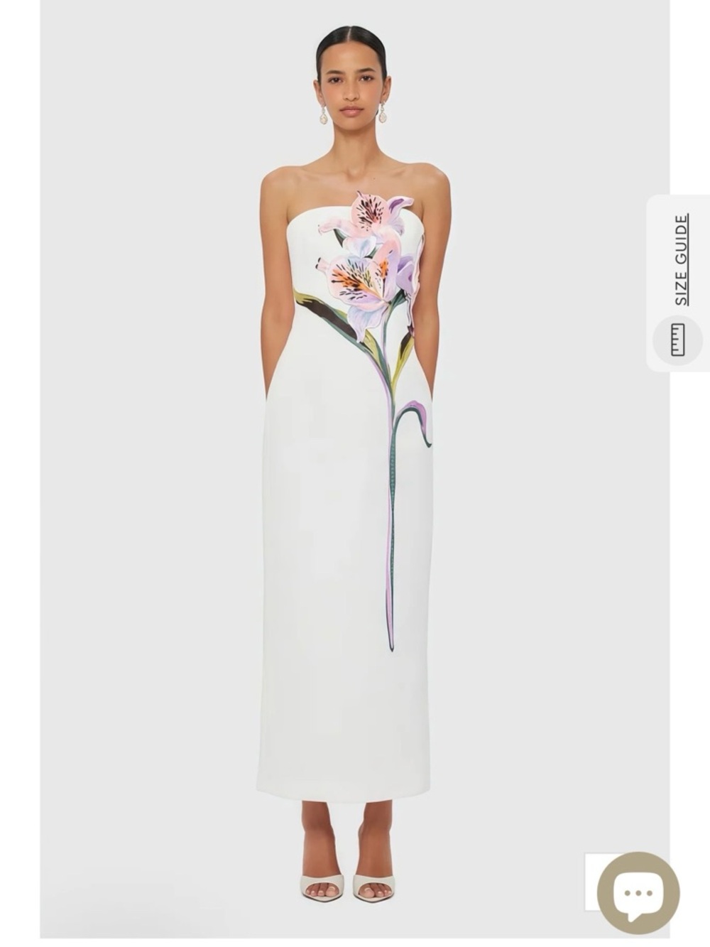 Miss Rosier Automne White Floral Embroidered Maxi Dress